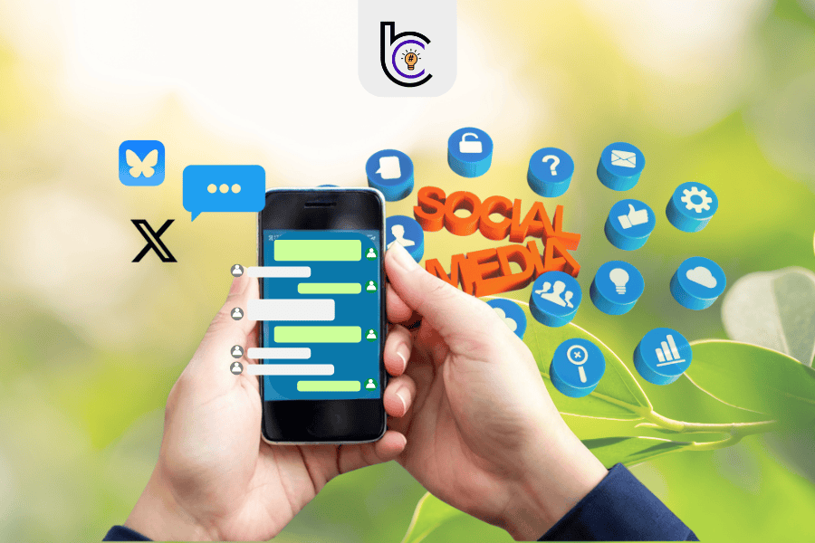 X, WhatsApp Blijven, switchen of stoppen Strategische social media Brand in Concept