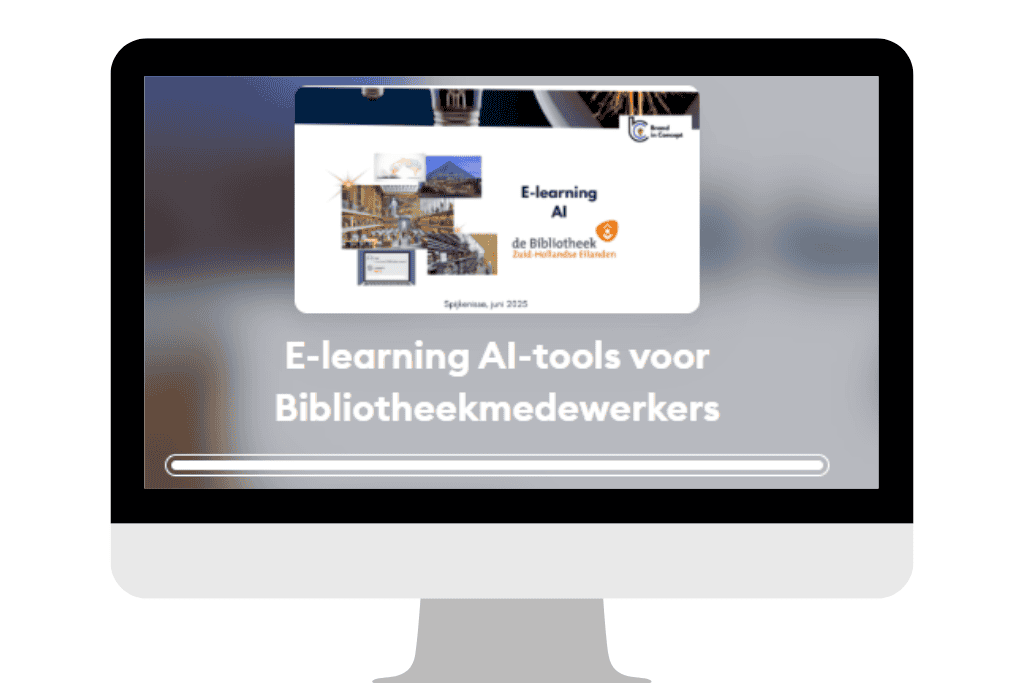 AI voor bibliotheken E-learning op maat Brand in Concept - Brand in Concept