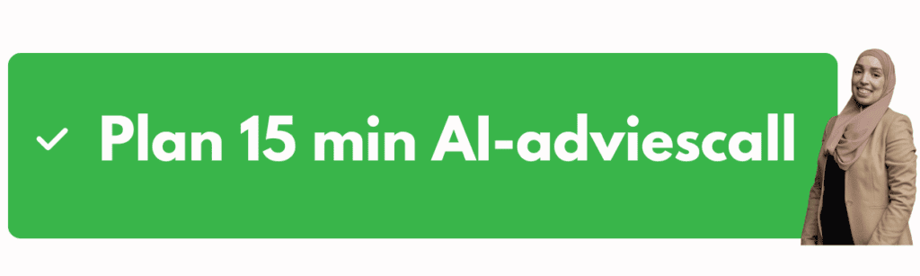 Button Plan AI-adviescall Brand in Concept Amber
